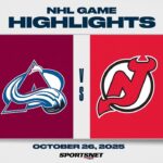 NHL Highlights | Avalanche vs. Devils - October 26, 2025