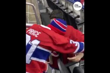 Montreal Canadiens' Carey Price shares tearful moment with young fan who lost mom to cancer