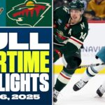 San Jose Sharks at Minnesota Wild | FULL Overtime Highlights - October 26, 2025