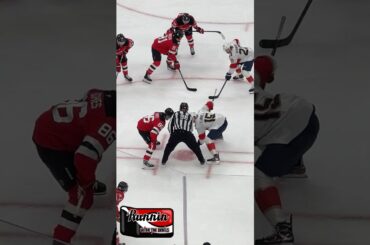 Jack Hughes vs Anton Lundell Faceoff #njdevils #floridapanthers #shorts #shortvideo #shortsvideo