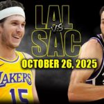 Los Angeles Lakers vs Sacramento Kings Full Game Highlights - October 26, 2025 | NBA Season