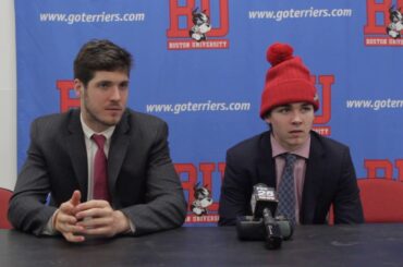 BU Hockey - Doyle Somberly, Clayton Keller Postgame (1/13/17 vs Boston College)