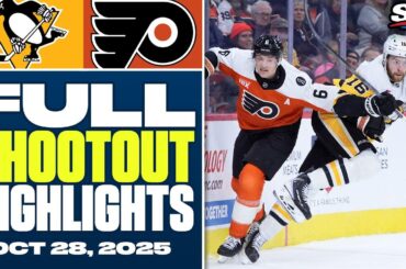 Pittsburgh Penguins at Philadelphia Flyers | FULL Shootout Highlights - October 28, 2025