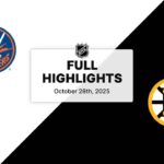 NHL Highlights | Islanders vs. Bruins | October 28, 2025