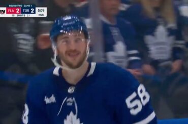 Michael Bunting 1st of the Playoffs vs Florida Panthers w/Joe Bowen (2/5/2023)