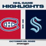 NHL Highlights | Canadiens vs. Kraken - October 28, 2025
