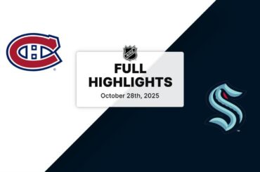 NHL Highlights | Canadiens vs. Kraken | October 28, 2025