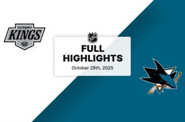 NHL Highlights | Kings vs. Sharks | October 28, 2025
