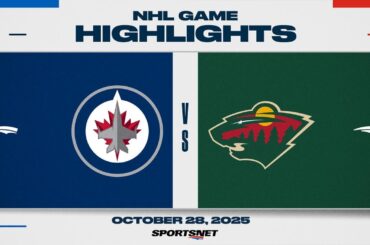 NHL Highlights | Jets vs. Wild - October 28, 2025