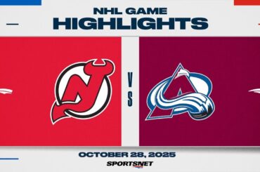 NHL Highlights | Devils vs. Avalanche - October 28, 2025