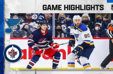 Blues @ Jets 11/9/21 | NHL Highlights