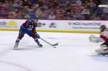 Parker Kelly scores a goal against the New Jersey Devils