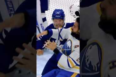MCCABE KNOCKS HIM WITH THE RIGHT HAND! #nhl #leafs #hockey #Sabres