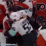 Ryan Lindgren vs Travis Konecny Oct 20, 2025