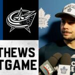 Auston Matthews | Postgame at Columbus Blue Jackets | October 29, 2025