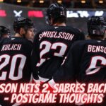 Samuelsson Nets 2, Sabres Back To .500 - Postgame Thoughts