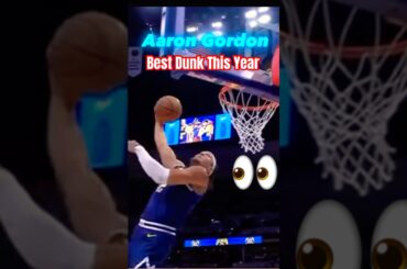 Aaron Gordon Crazy 360 alley-oop Dunk #aarongordon #basketball #nba