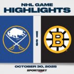 NHL Highlights | Sabres vs. Bruins - October 30, 2025
