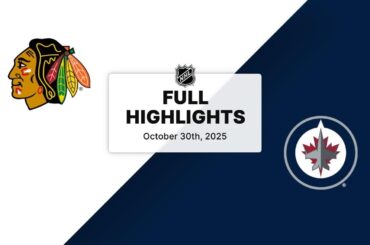NHL Highlights | Blackhawks vs. Jets | October 30, 2025