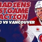 Demidov brilliant in Canadiens win vs Canucks | Live Reaction & Analysis | October 25, 2025
