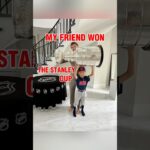 BEST DAY EVER! Sergei Bobrovsky Showed Me His Stanley Cup! #hockey #nhl #kidsvideo