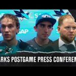 Ryan Warsofsky, William Eklund and team celebrate Sharks' first home win of season | NBC Sports CA
