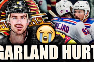 CONOR GARLAND GETS HURT IN JT MILLER'S REVENGE GAME: NEW YORK RANGERS SHUTOUT THE VANCOUVER CANUCKS