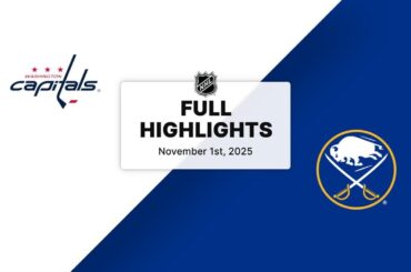 NHL Highlights | Capitals vs. Sabres | November 01, 2025