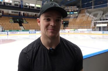 Karson Kuhlman efter segern mot HV71
