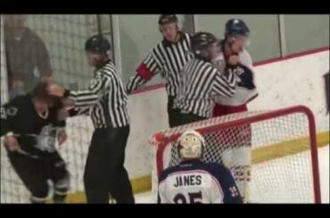 Hockey Fights - Bechard vs Saunders Oct 13
