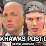 PRESS CONFERENCE: Connor Bedard, Louis Crevier, Nick Foligno, Jeff Blashill HAT TRICK Game