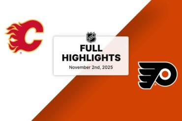 NHL Highlights | Flames vs. Flyers | November 02, 2025