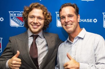 Artemi Panarin and David Quinn Discuss the "Breadman" Coming to the Rangers | NHL