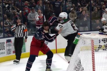 NHL Fight - Coyotes @ Blue Jackets - Crouse vs Peeke - 14 10 2021