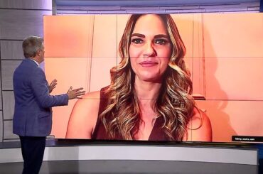 WPTV's Mike Trim talks to Panthers reporter Jessica Blaylock