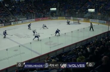 Adam Ruzicka 12th goal in season Sudbury Wolves (OHL) 18/19