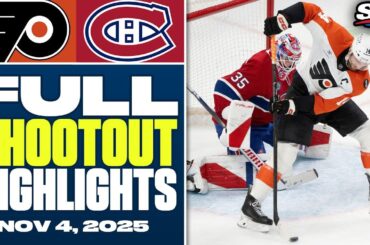 Philadelphia Flyers at Montreal Canadiens | FULL Shootout Highlights - November 4, 2025