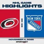 NHL Highlights | Hurricanes vs. Rangers - November 4, 2025
