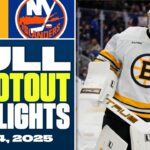 Boston Bruins at New York Islanders | FULL Shootout Highlights - November 4, 2025