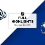 NHL Highlights | Mammoth vs. Sabres | November 04, 2025