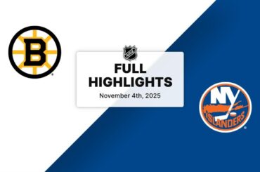 NHL Highlights | Bruins vs. Islanders | November 04, 2025