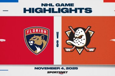 NHL Highlights | Panthers vs. Ducks - November 4, 2025