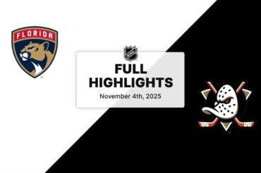 NHL Highlights | Panthers vs. Ducks | November 04, 2025