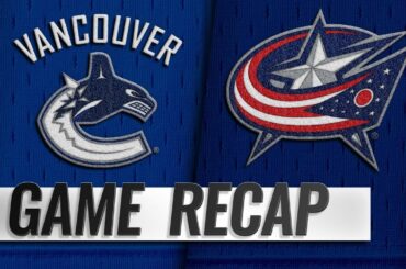 Pettersson, Leivo lead Canucks past Blue Jackets, 3-2
