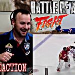 Soccer Fan Reacts to NHL Goalie Fight! Mike Smith vs Cam Talbot | Oilers & Flames in Line Brawl