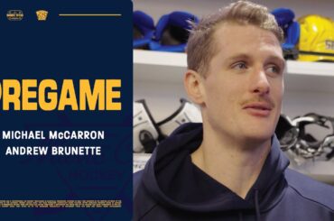 Michael McCarron & Andrew Brunette Pregame: Nov. 3, 2025