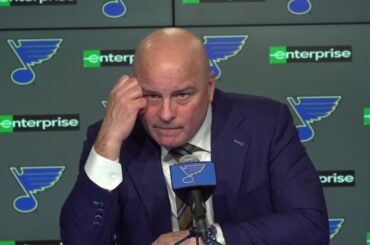 Philip Broberg and Blues were able to negate Connor McDavid's speed, Jim Montgomery says