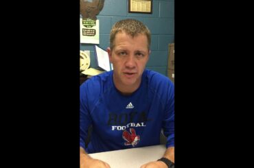 Royal Football Coach Eric Robinson on 2016 Lineman Challenge