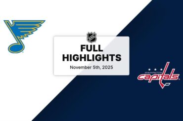 NHL Highlights | Blues vs. Capitals | November 05, 2025