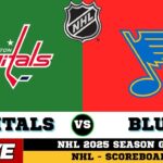 🔴LIVE : St. Louis Blues Vs Washington Capitals | NHL 2025 | NHL Live SCOREBOARD